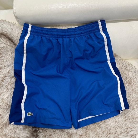 Lacoste Royal Blue Sports Shorts athletic size medium - Picture 1 of 4